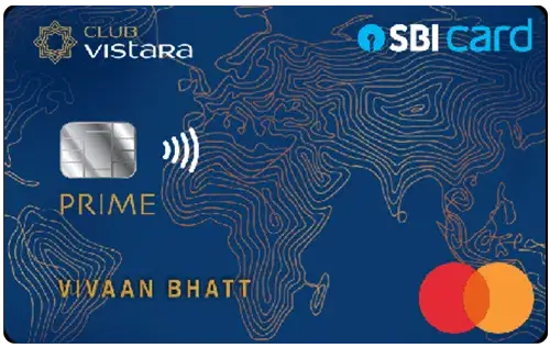 Club Vistara SBI Card Prime