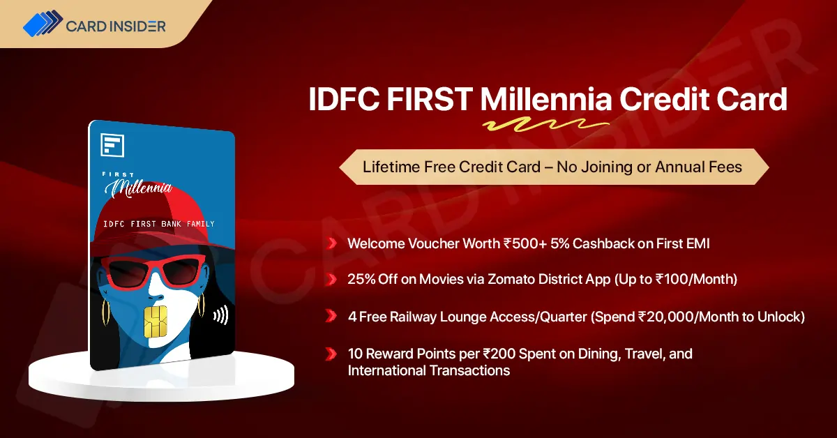 IDFC FIRST Millennia Credit Card IDFC Millennia Credit Card Features