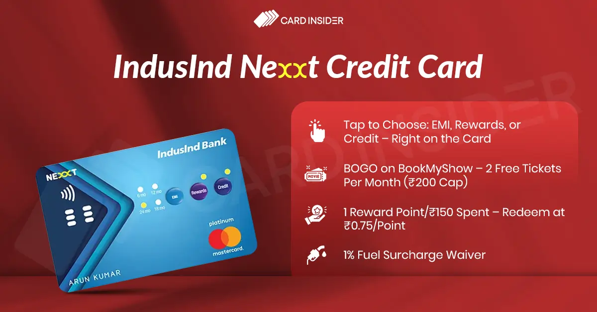 IndusInd Nexxt Credit Card IndusInd Nexxt Credit Card Features