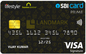 Lifestyle Home Centre SBI Card Prime