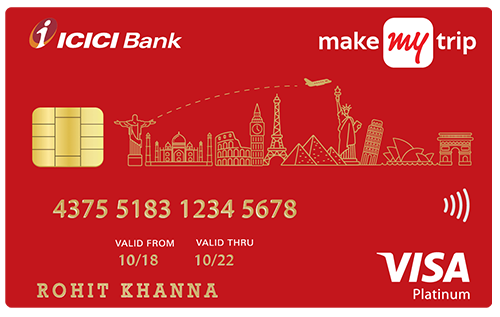 MakeMyTrip ICICI Bank Platinum Credit Card