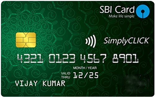 SBI SimplyCLICK credit card