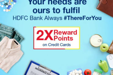 Get 2X Reward Points With Your HDFC Bank Credit Cards - September 2021