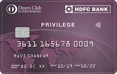 HDFC Bank Diners Club Privilege Credit Card