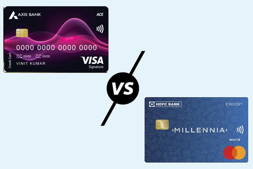 Axis Bank Ace Credit Card vs HDFC Millennia Credit Card