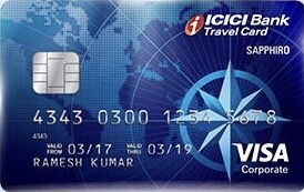 ICICI Bank Sapphiro Forex Prepaid Card