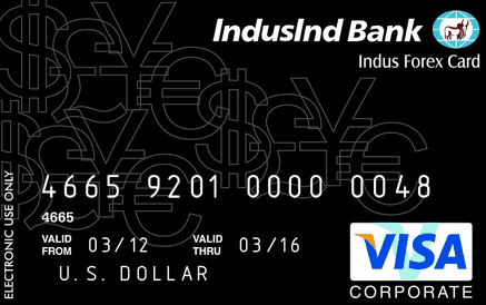 IndusInd Bank Multi-Currency Travel Card