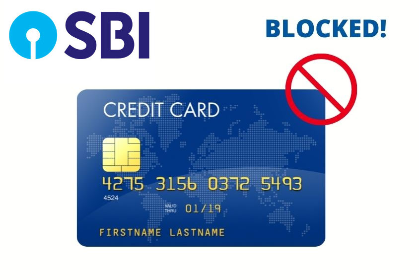 Block SBI credit card