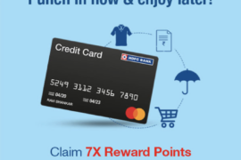 7X Reward Points on HDFC MasterCard Credit Cards