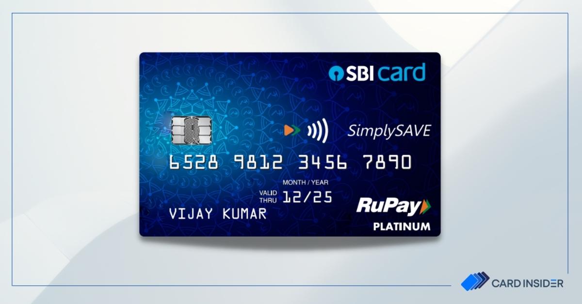 SBI Simply Save Rupay Credit Card