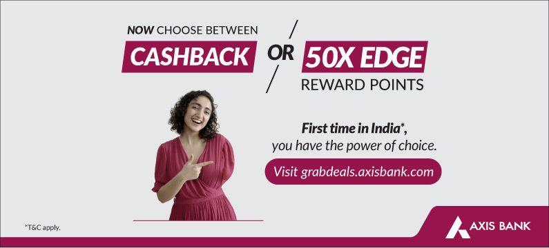 Axis Bank Grab Deals Offer get 50x reward points