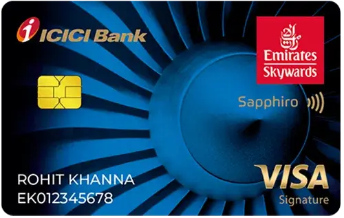 Emirates Skywards ICICI Bank Sapphiro Credit Card