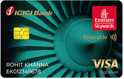 emirates skywards icici emeralde credit card