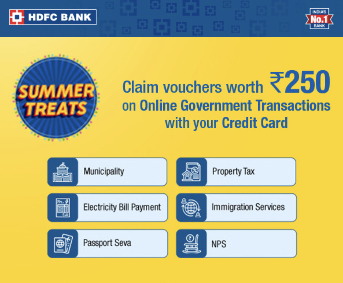 HDFC Spend Based offer