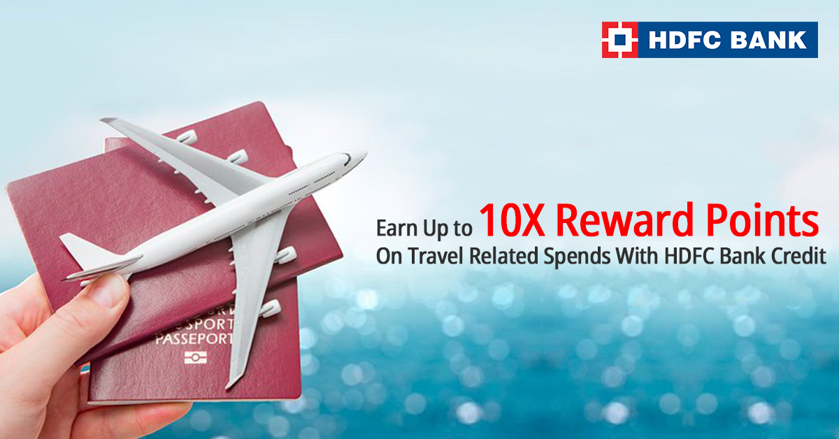 hdfc credit card travel offer earn up to 10x reward points