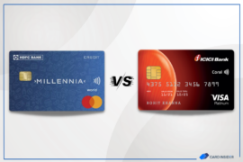 hdfc millennia credit card vs icici coral credit card featured