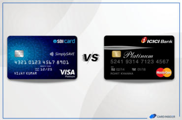sbi simply save vs icici platinum chip credit card featured