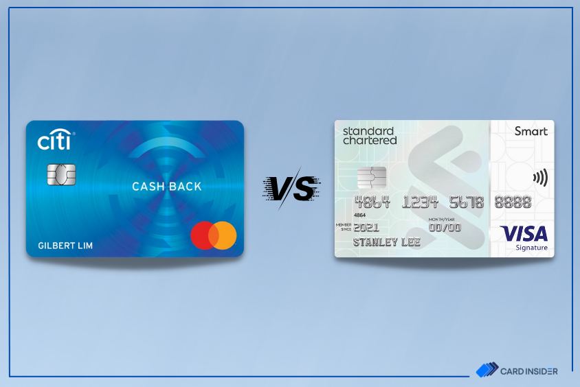 Citi Cashback Card vs Standard Chartered Smart Credit Card featured