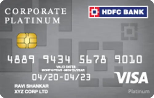 Best Business Credit Cards in India 2026 HDFC Bank Corporate Platinum Credit Card
