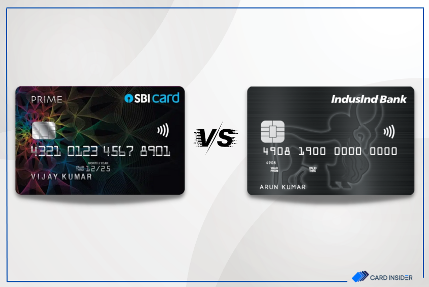 SBI Card Prime Vs Indusind Bank Platinum Credit Card Featured