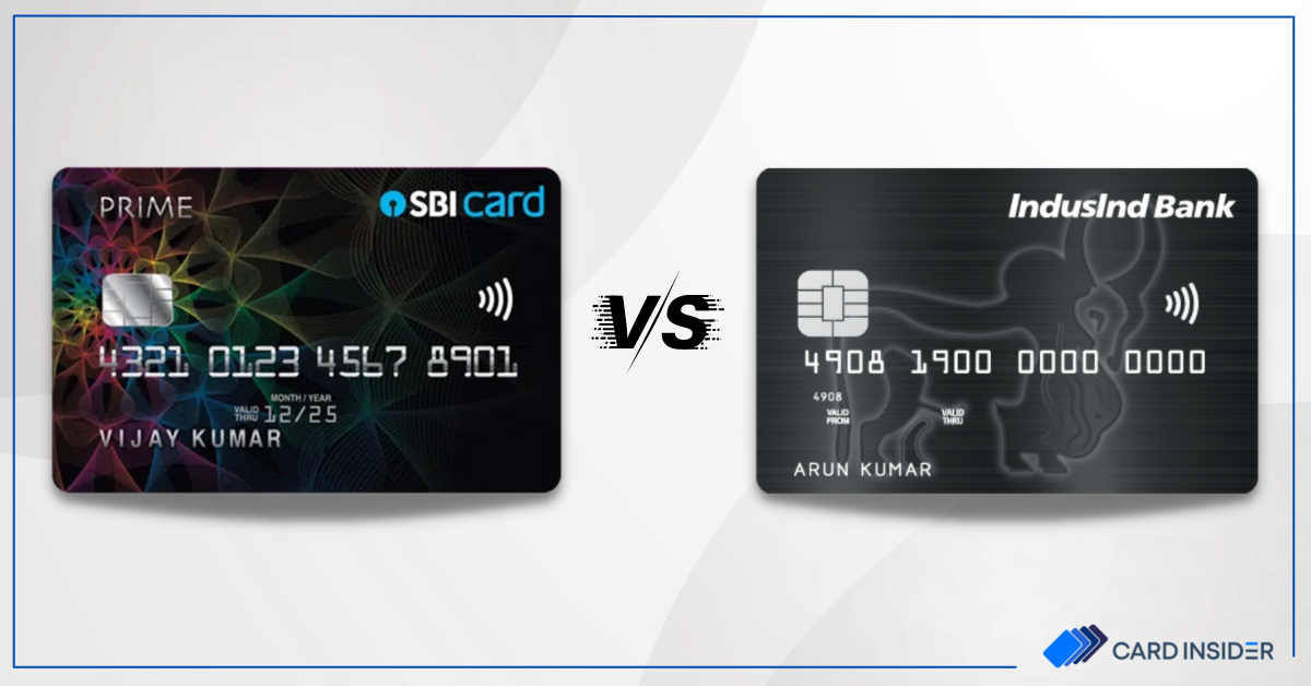 SBI Card Prime Vs Indusind Bank Platinum Credit Card