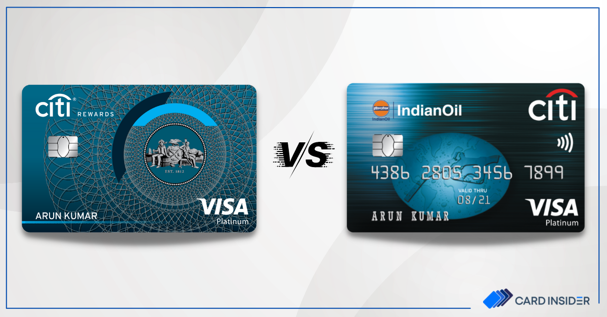 citibank rewards credit card vs citibank indianoil card