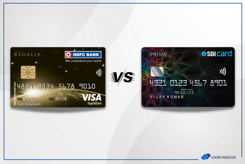 HDFC Bank Regalia Credit Card vs SBI Prime Credit Card
