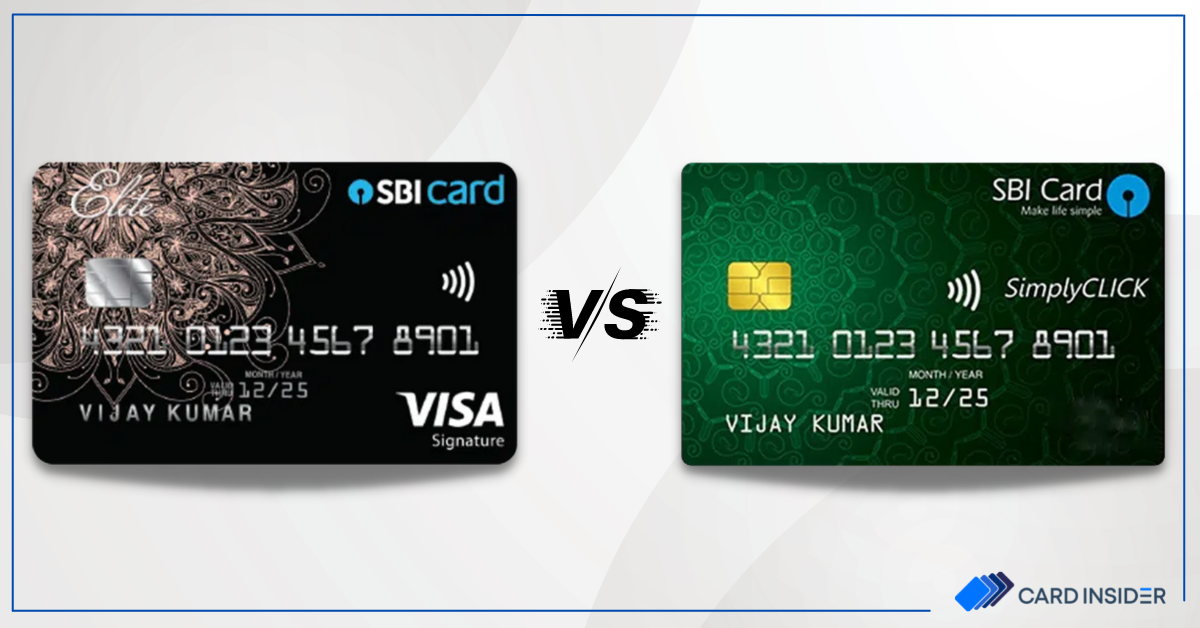 SBI Elite Credit Card vs SimplyCLICK Credit Card