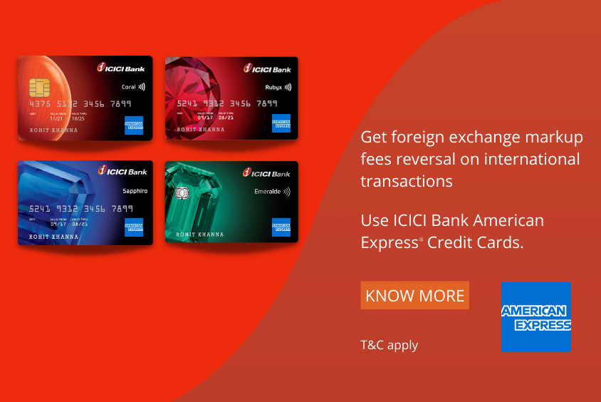 forex markup fee waived on icici amex credit cards featured