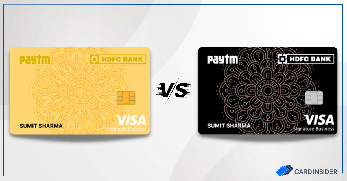 paytm hdfc bank business credit card