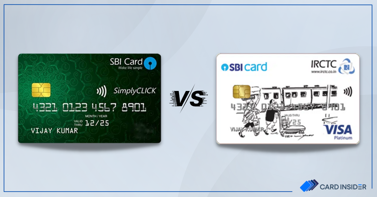 SBI Simplyclick vs IRCTC SBI Platinum Credit Card