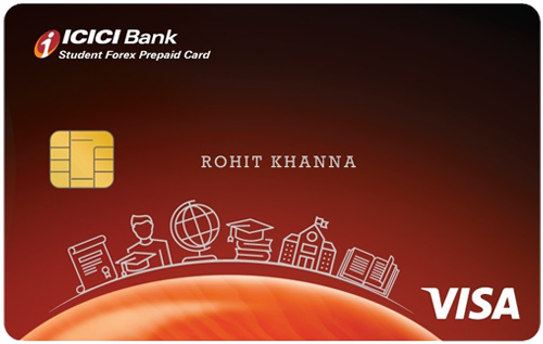 ICICI Bank Student Forex Prepaid Card