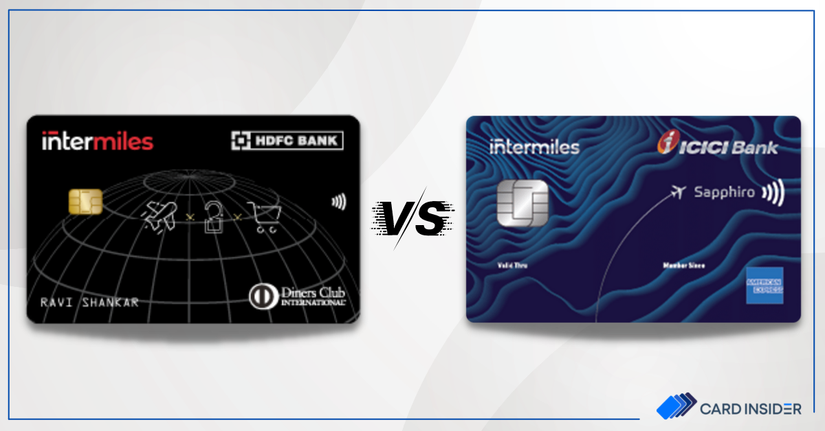 intermiles hdfc diners club vs intermiles icici sapphiro credit card