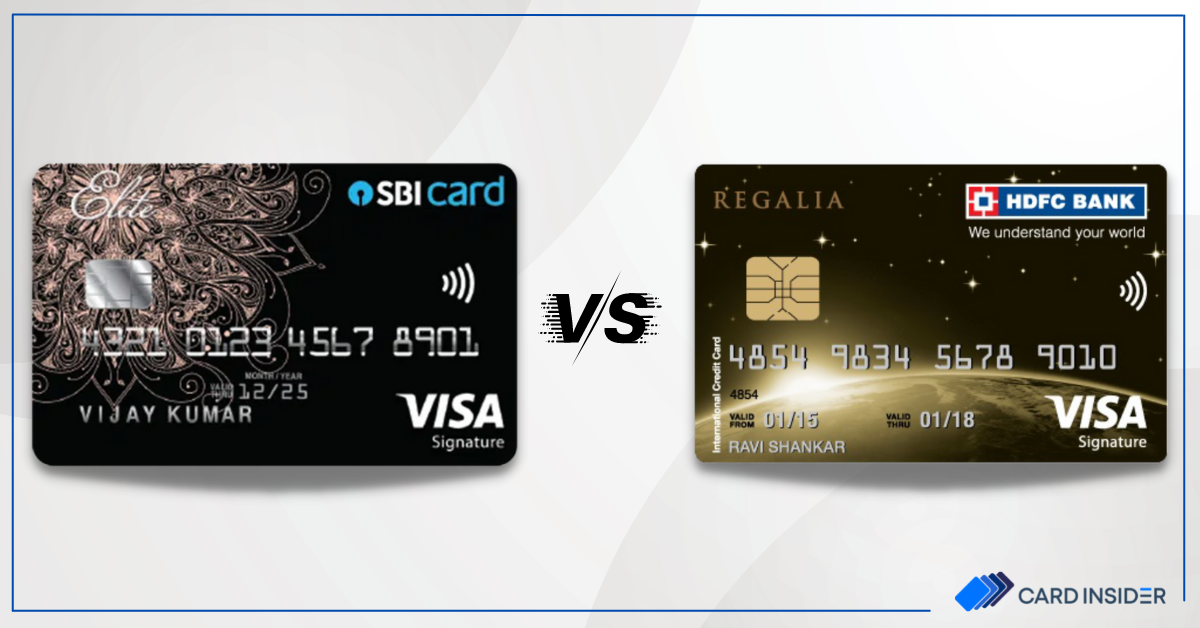 sbi elite credit card vs hdfc regalia