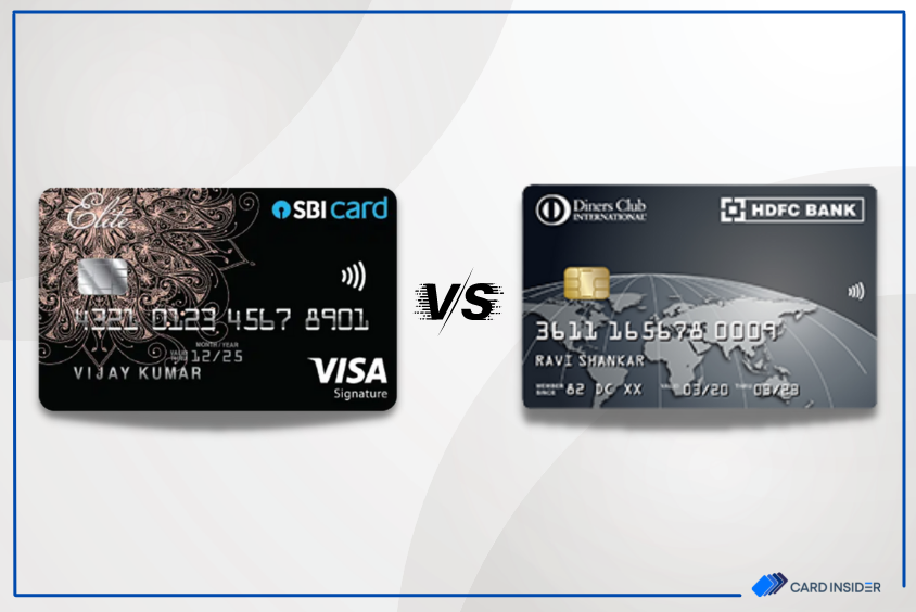sbi elite credit card vs hdfc diners club black credit card featured