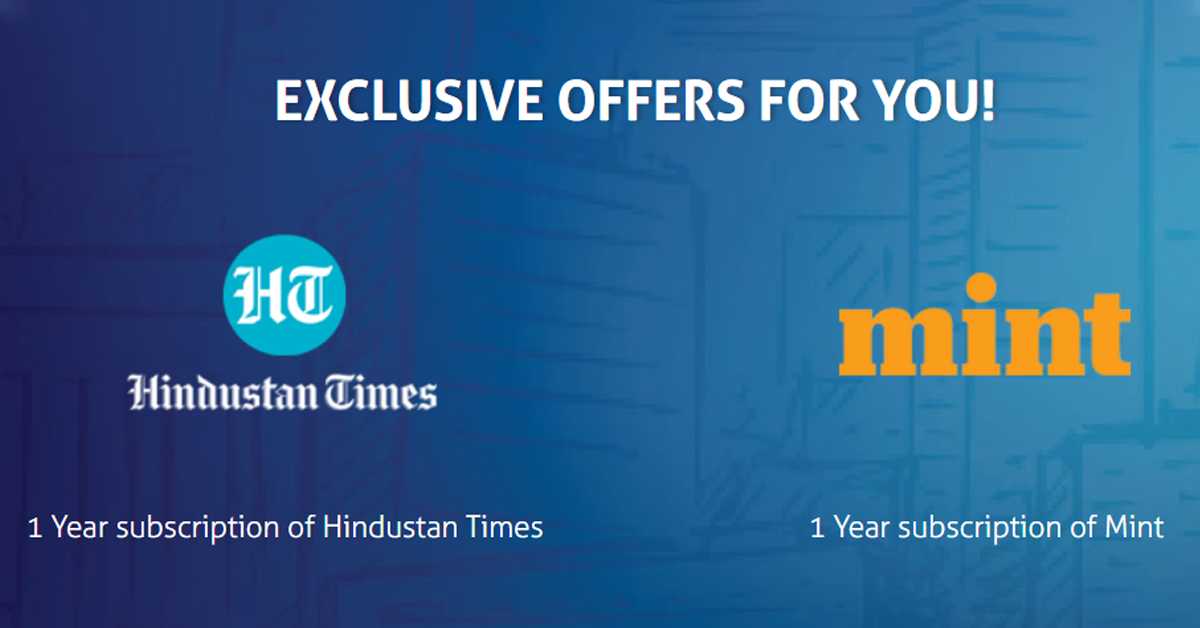 visa signature credit cards free hindustan times livemint subscription offer