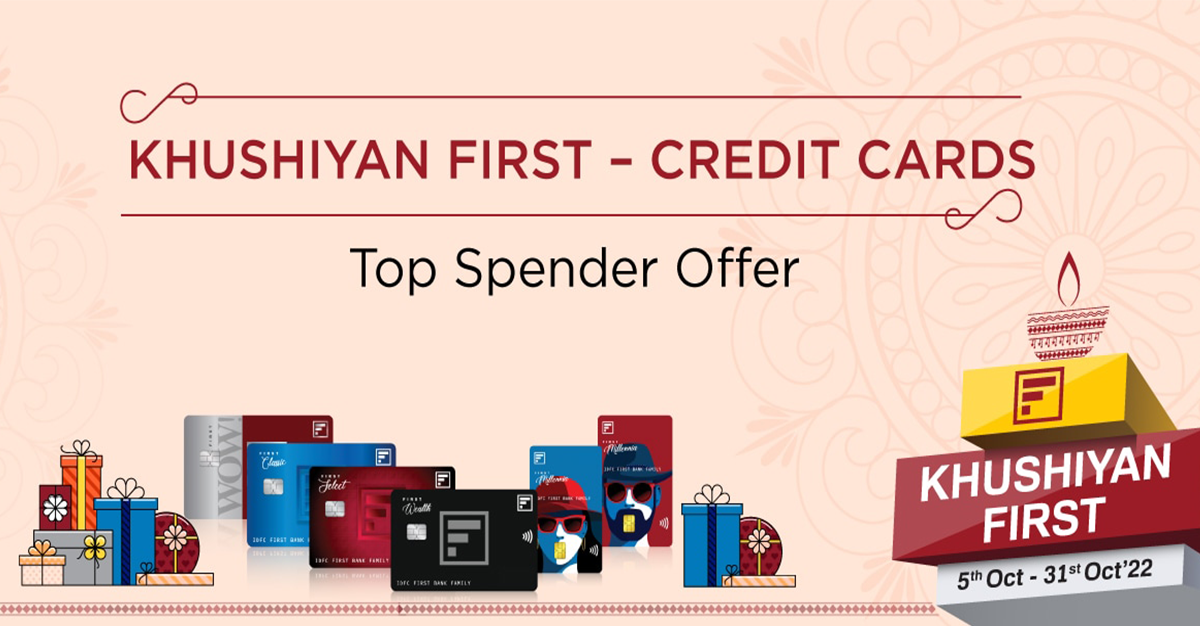 IDFC First Credit Cards Top Spenders Offer