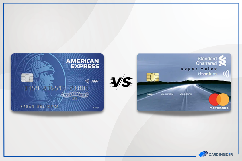 AmEx Smart Earn vs Standard Chartered Super Value Titanium Credit Card
