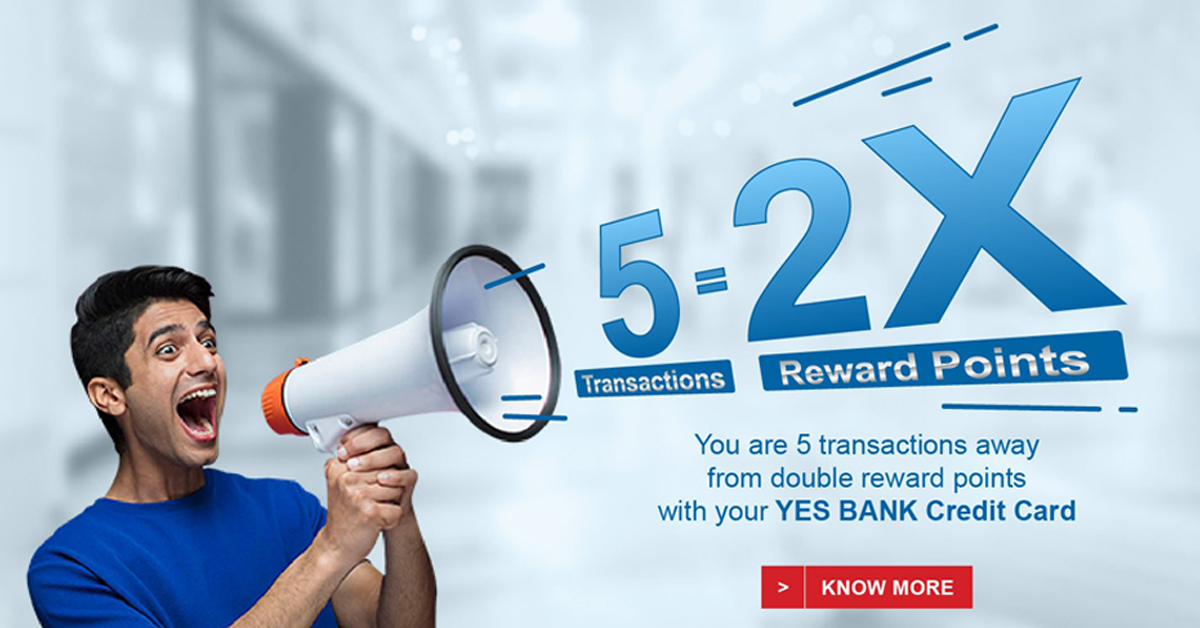 Make-Five-Transactions-and-Earn-2x-Rewards-With-Your-YES-Bank-Credit-Cards-Post
