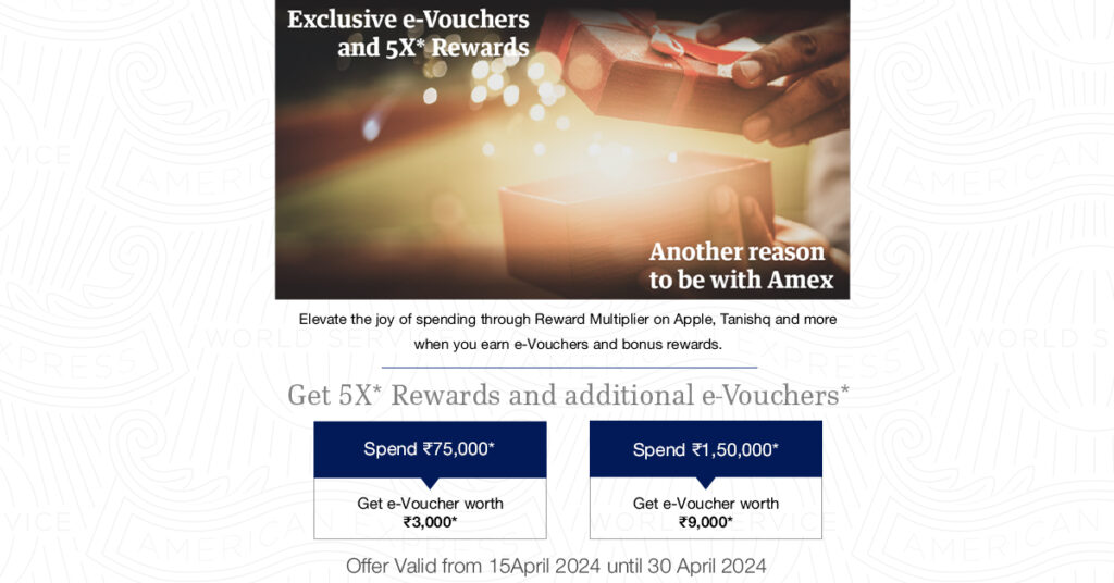 AmEx Rewards Multiplier Spend-Based Offer
