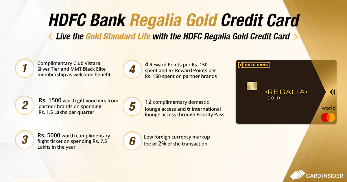HDFC Regalia Gold Infographic