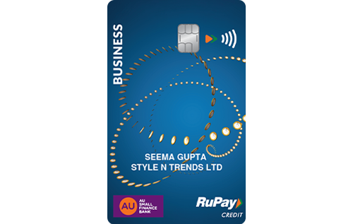 AU Bank Business Cashback Rupay Credit Card