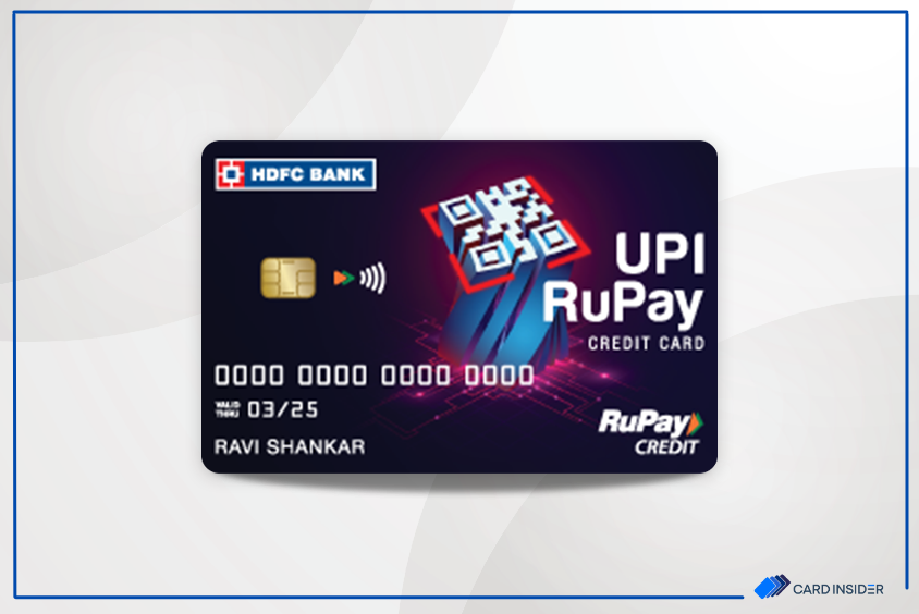Hdfc Bank Upi Rupay Biz Credit Card Benefit Apply Online 1347