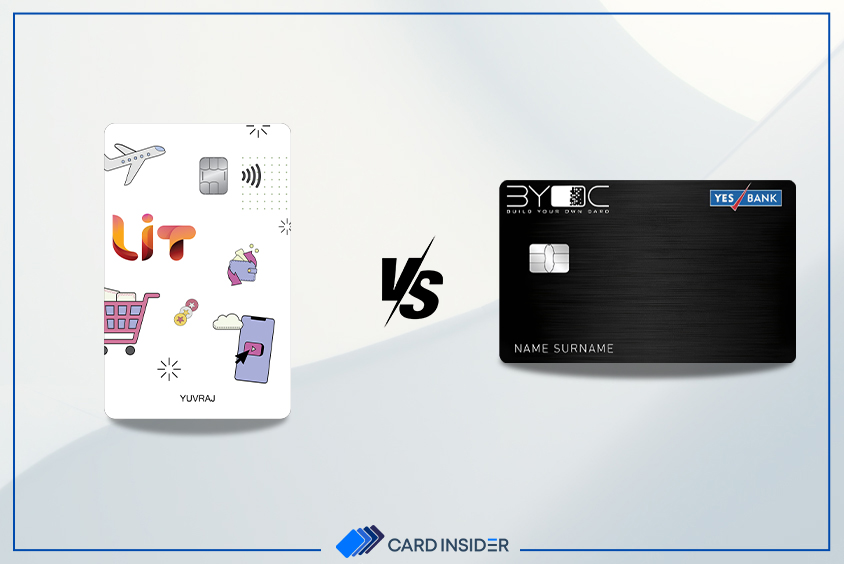 AU Bank LIT Credit Card vs. Yes Bank BYOC Credit Card Feature