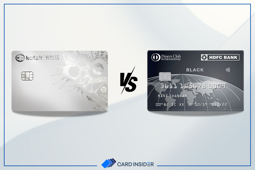 Kotak White Reserve Credit Card VS HDFC Bank Diners Club Black Credit Card