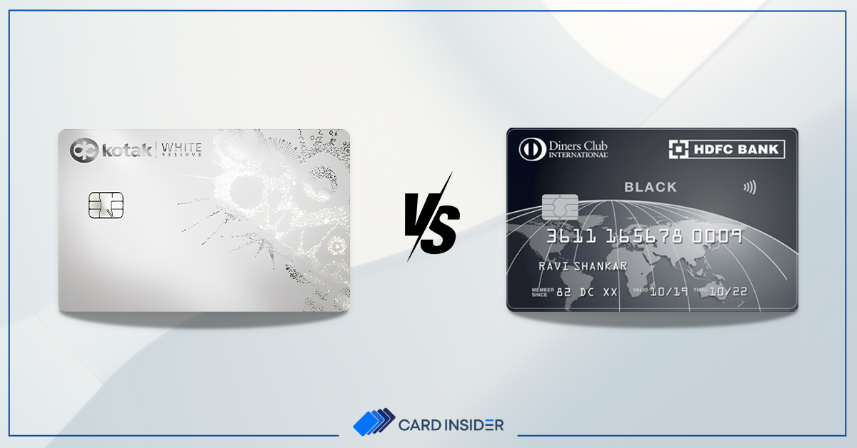 Kotak White Reserve Credit Card VS HDFC Bank Diners Club Black Credit Card Post