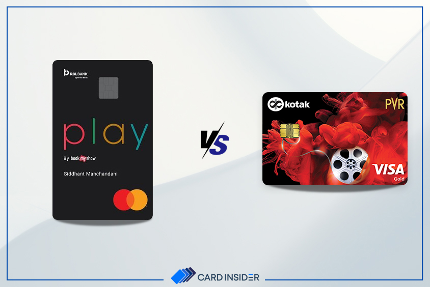 BookMyShow RBL Bank Play Credit Card vs PVR Kotak Gold Credit Card