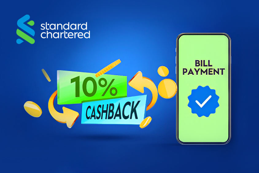 Earn 10% Cashback Through Auto Bill Pay on Standard Chartered Credit Cards
