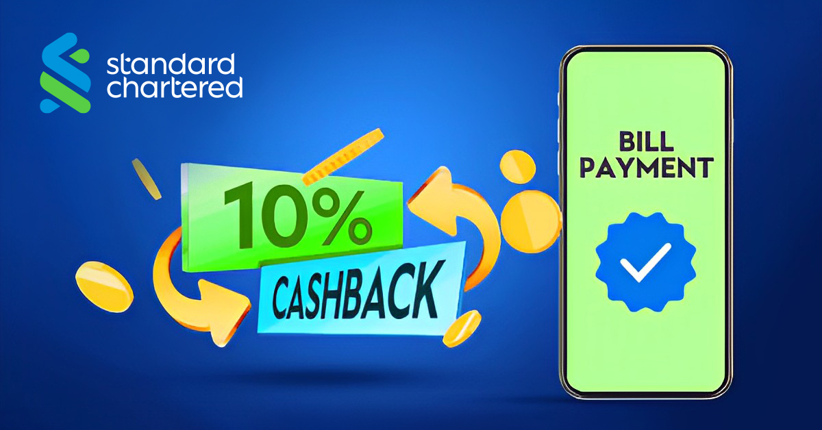 Earn 10- Cashback on Autobill Payment on Standard Chartered Credit Cards 