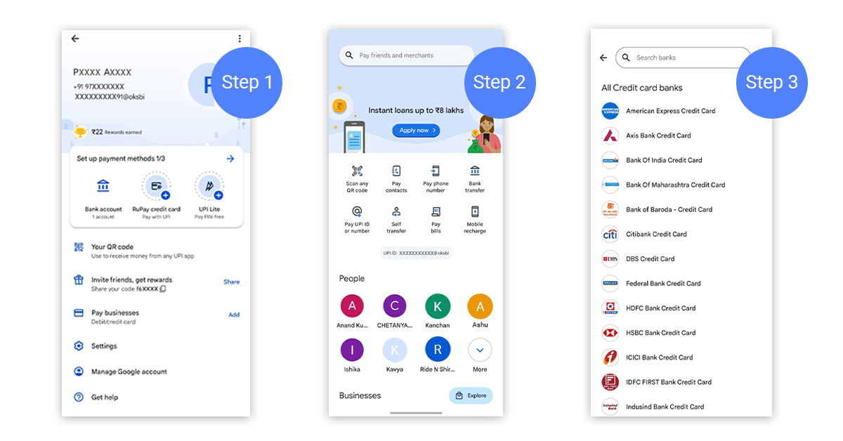 How to Link Your RuPay Credit Card to Google Pay App
